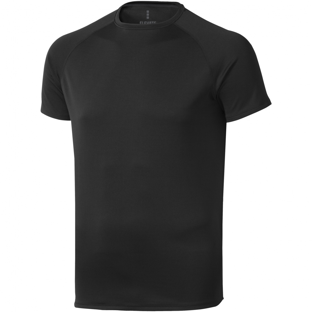 Logo trade corporate gift photo of: Niagara short sleeve T-shirt, black