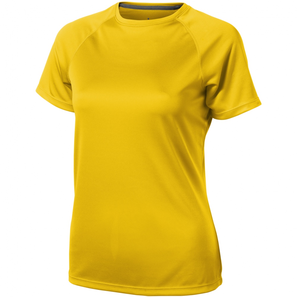 Logotrade business gifts photo of: Niagara short sleeve ladies T-shirt, yellow