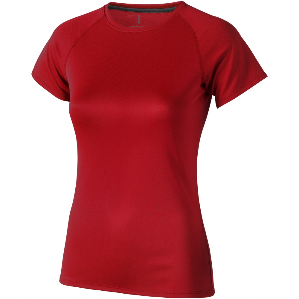 Logo trade promotional products image of: Niagara short sleeve ladies T-shirt, red