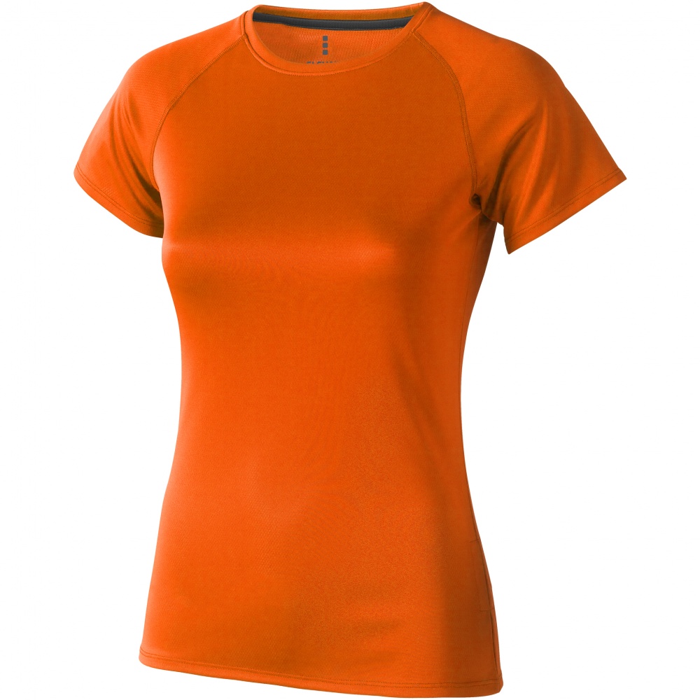 Logo trade corporate gift photo of: Niagara short sleeve ladies T-shirt, orange