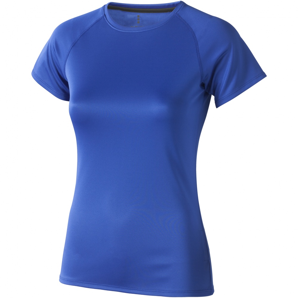 Logotrade promotional giveaway picture of: Niagara short sleeve ladies T-shirt, blue