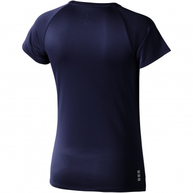 Logo trade promotional products picture of: Niagara short sleeve ladies T-shirt, navy