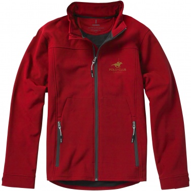 Logo trade advertising products image of: Langley softshell jacket, red