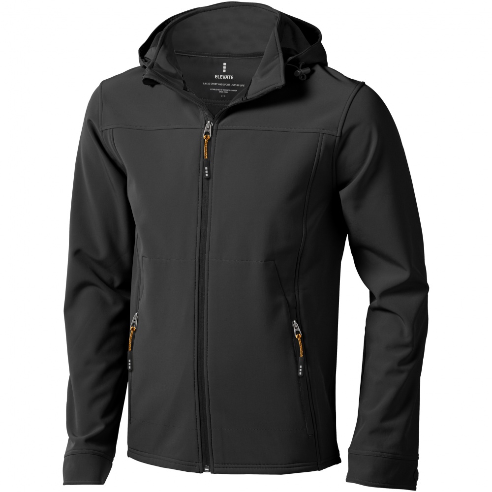 Logotrade promotional item picture of: Langley softshell jacket, dark grey