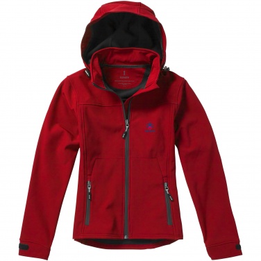 Logotrade promotional product picture of: Langley softshell ladies jacket, red