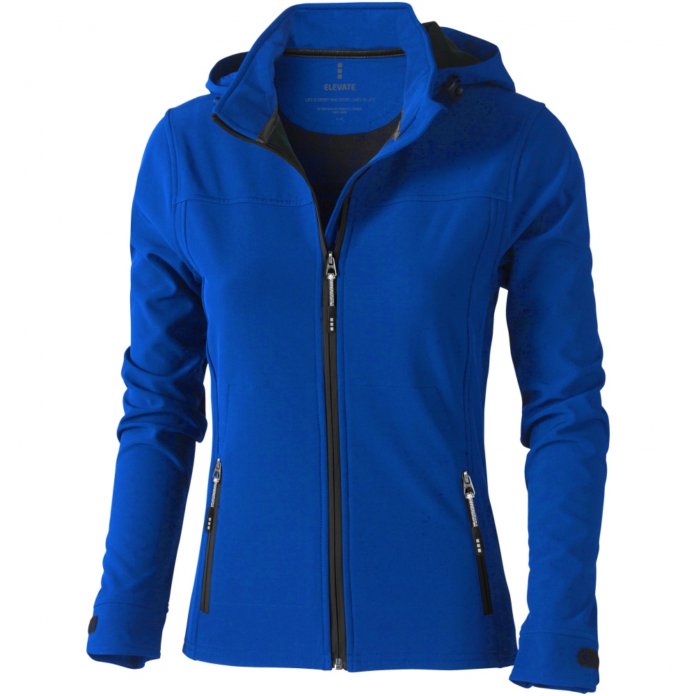 Logotrade promotional items photo of: Langley softshell ladies jacket, blue