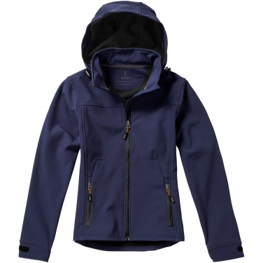 Logotrade promotional item picture of: Langley softshell ladies jacket, navy