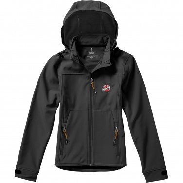 Logotrade promotional items photo of: Langley softshell ladies jacket, dark grey