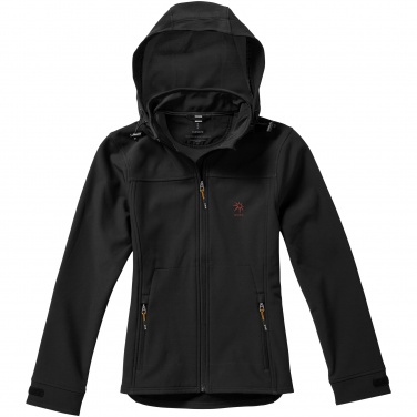 Logotrade promotional gift picture of: Langley softshell ladies jacket, black