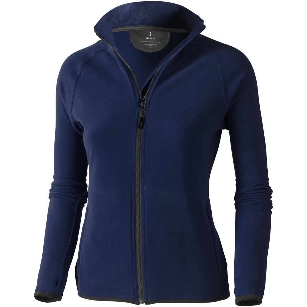 Logo trade promotional products image of: Brossard micro fleece full zip ladies jacket