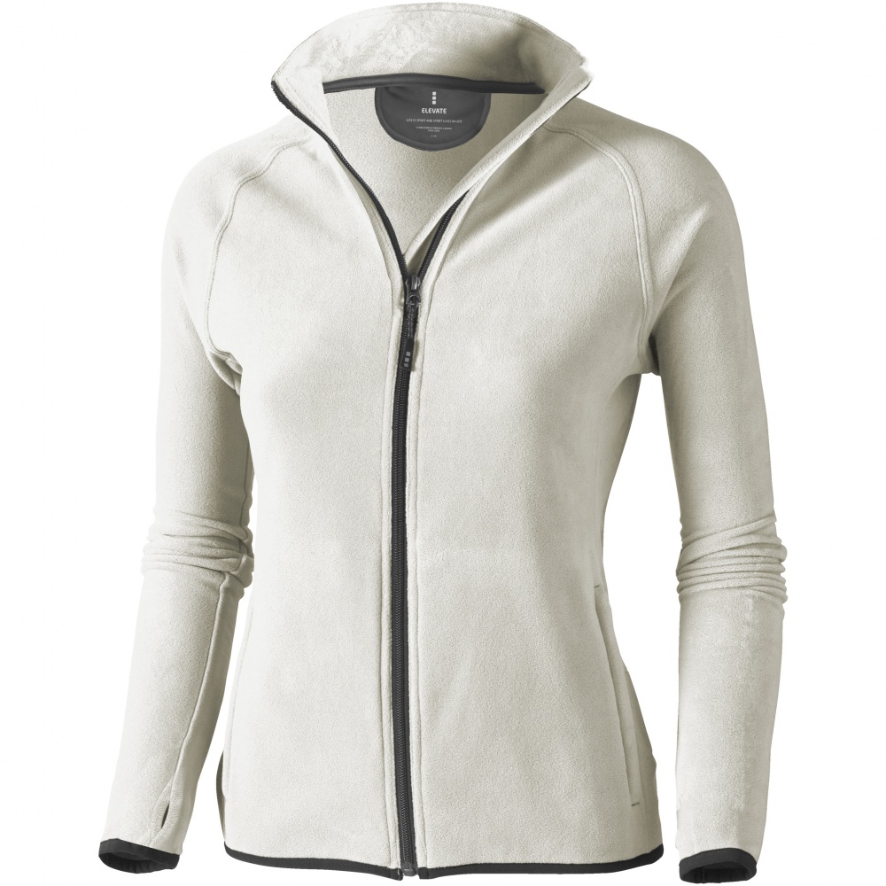 Logo trade promotional merchandise picture of: Brossard micro fleece full zip ladies jacket