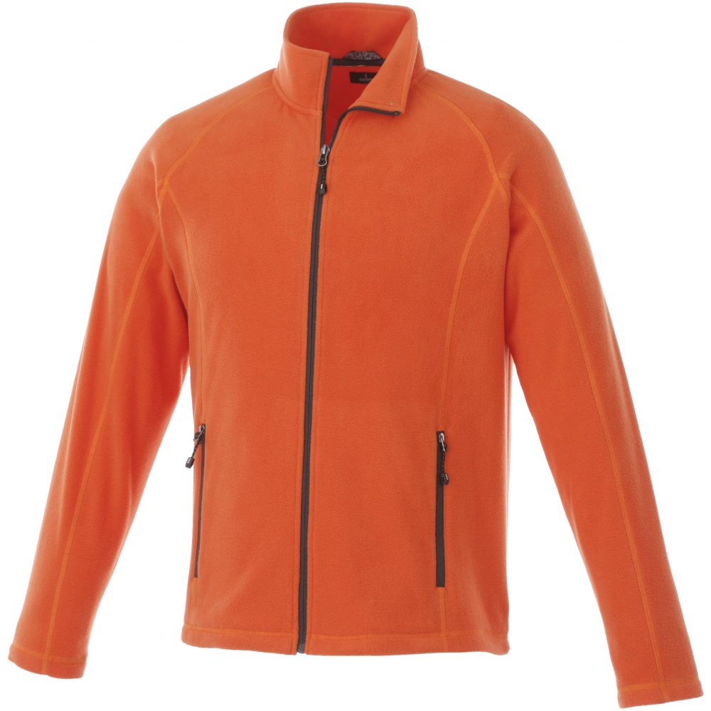 Logo trade promotional merchandise image of: Rixford Polyfleece Full Zip, orange