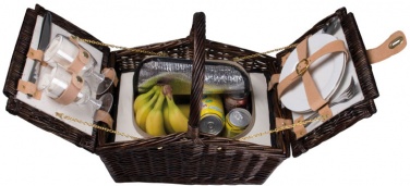 Logo trade promotional giveaways picture of: Picnic basket for 2, cutlery included