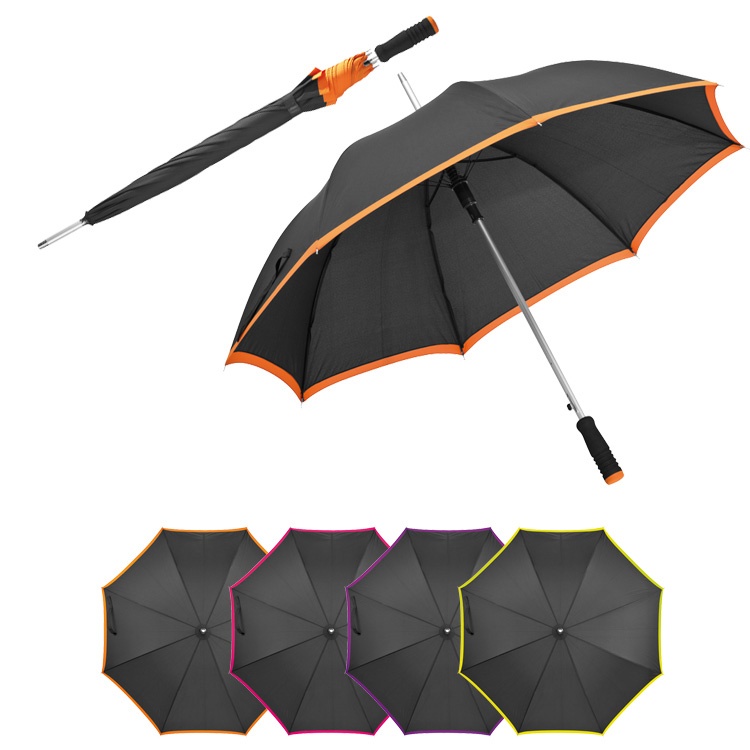 Logotrade promotional gift picture of: Automatic umbrella with orange accent