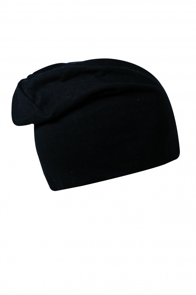 Logotrade corporate gift image of: Beanie Long Jersey, black