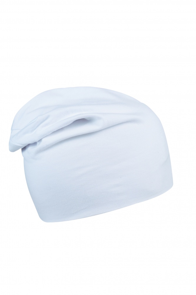 Logo trade promotional gift photo of: Beanie Long Jersey, white