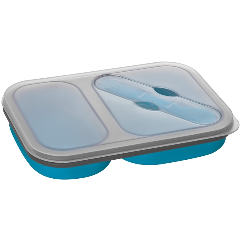 Logo trade promotional merchandise image of: Lunch box, light blue