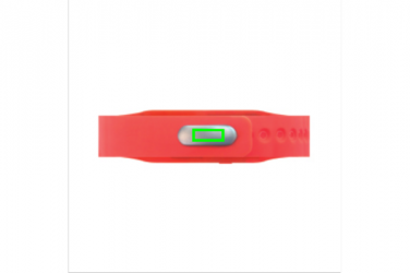 Logo trade promotional gifts picture of: Activity tracker Keep fit, red