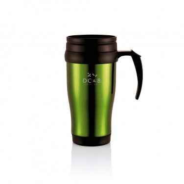 Logo trade promotional gift photo of: Stainless steel mug, green