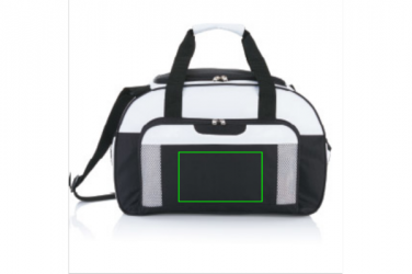 Logo trade promotional item photo of: Supreme weekend bag, white/black