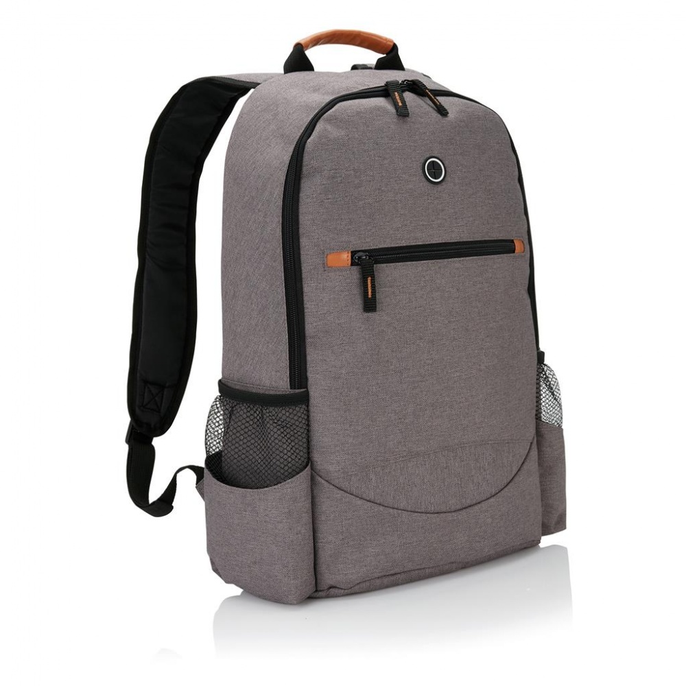 Logo trade advertising product photo of: Fashion duo tone backpack, grey