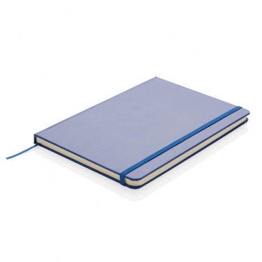 Logo trade promotional giveaways image of: A5 Notebook & LED bookmark, blue