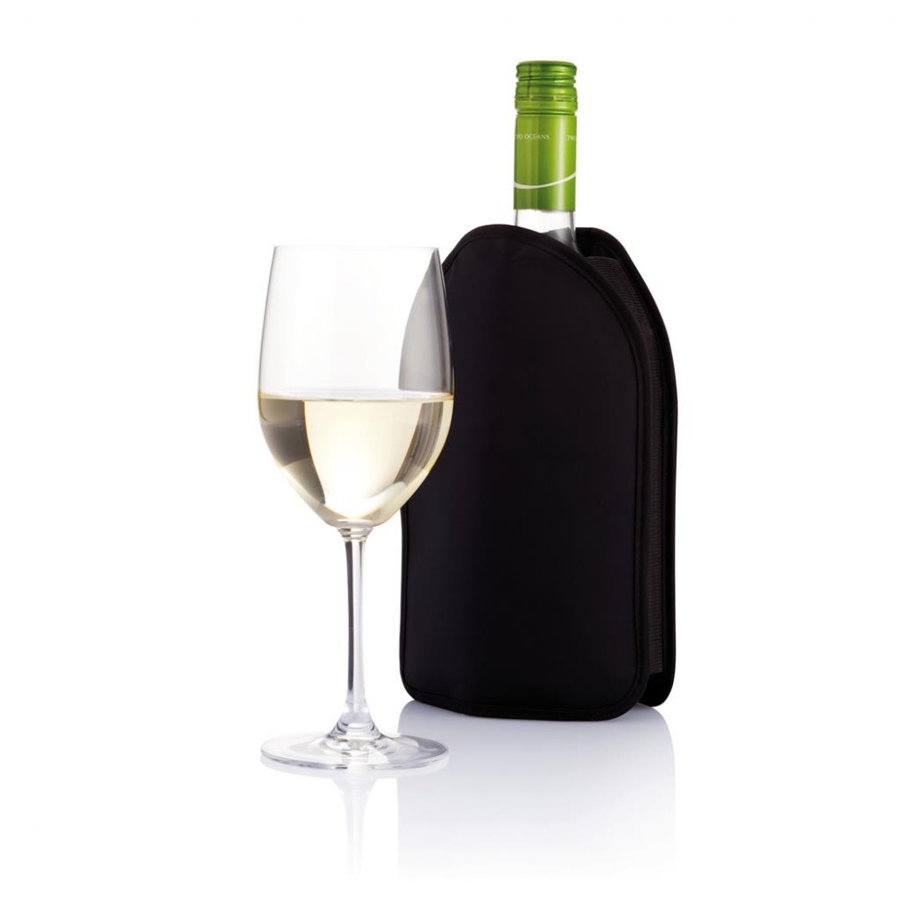 Logotrade promotional item picture of: Wine cooler sleeve, black