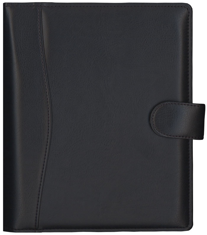 Logo trade promotional giveaway photo of: Calendar Time-Master Maxi artificial leather black