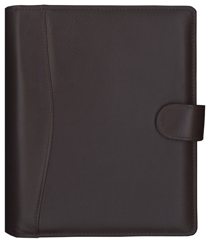 Logotrade promotional merchandise photo of: Calendar Time-Master Maxi leather brown