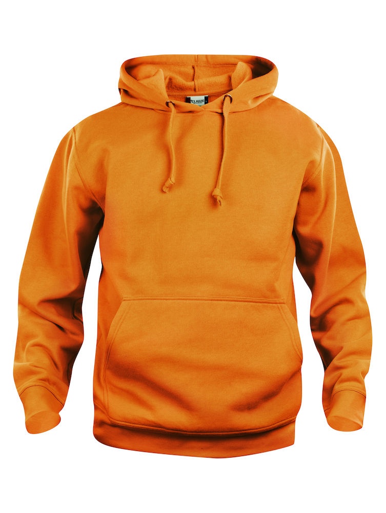 Logo trade promotional giveaways image of: Trendy Basic hoody, orange