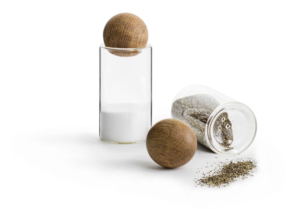 Logotrade promotional item image of: Oak salt and pepper set