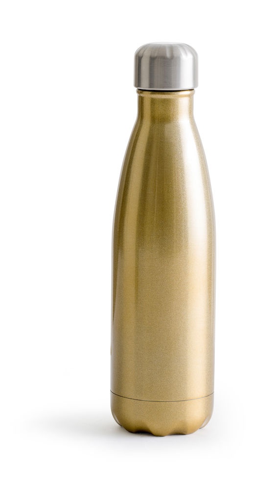 Logotrade promotional giveaways photo of: Steel water bottle, gold-coloured