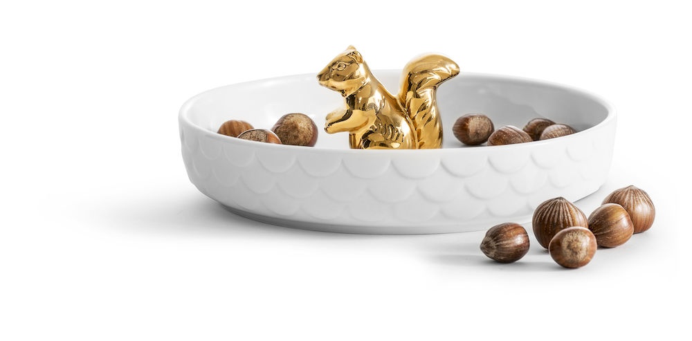 Logotrade promotional items photo of: Squirrel serving bowl, gold-colour Ø 19 cm