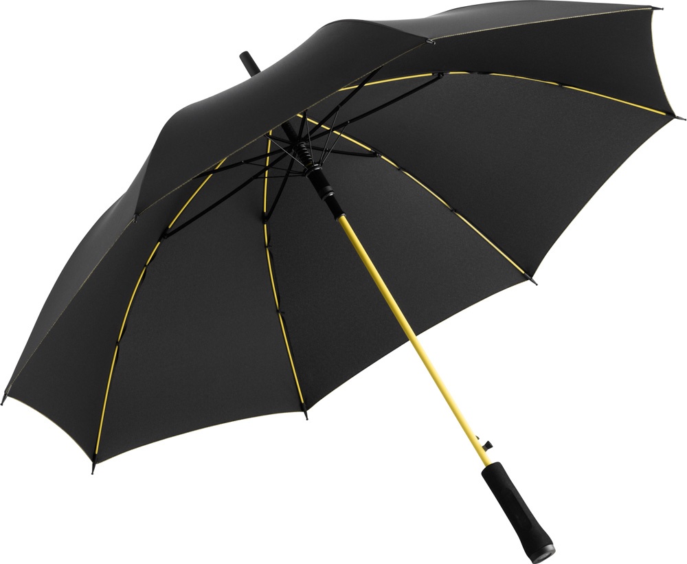 Logotrade promotional giveaways photo of: AC regular umbrella Colorline black/yellow