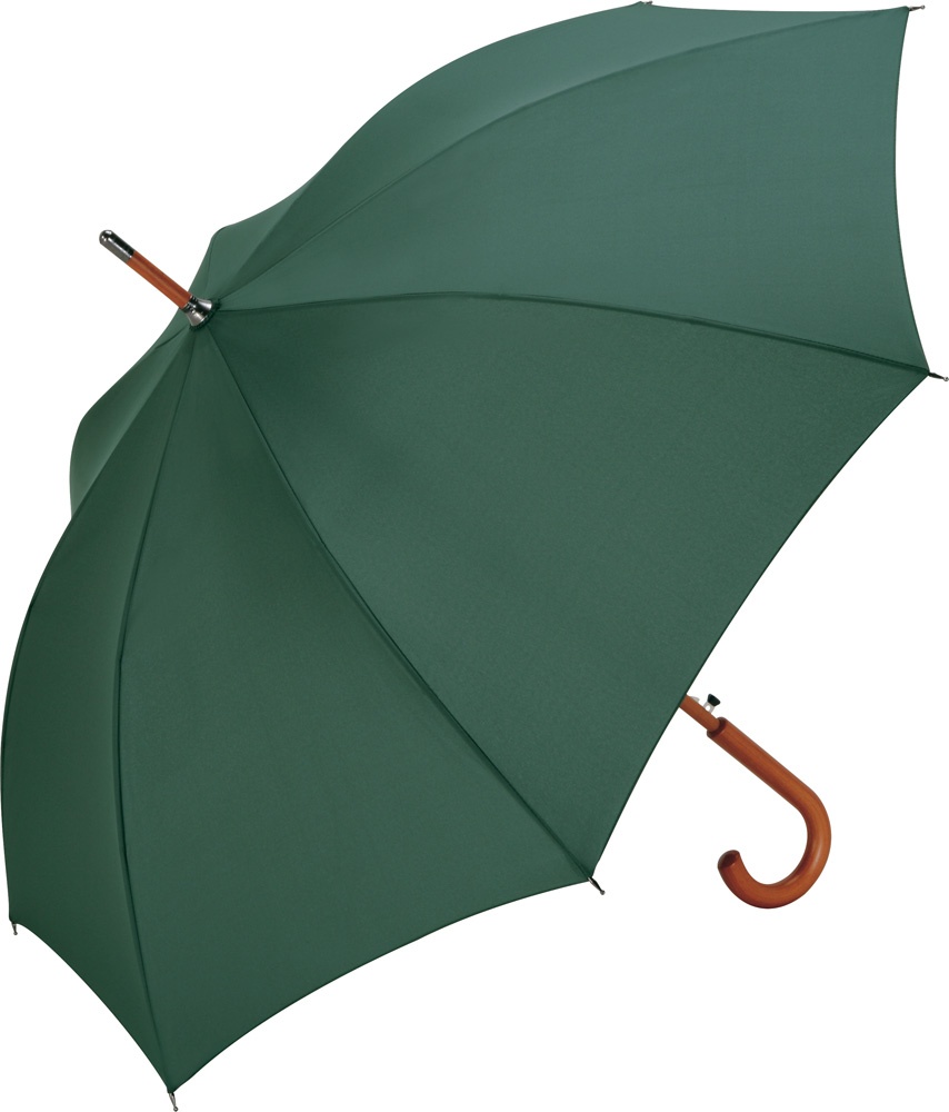 Logotrade promotional giveaway picture of: AC woodshaft regular umbrella, dark green