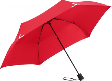 Logo trade promotional giveaways picture of: Mini umbrella Safebrella® LED light 5171, Red