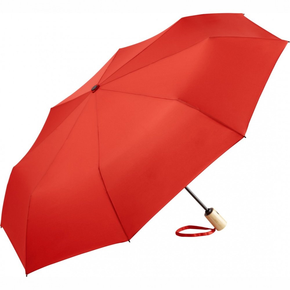 Logo trade corporate gifts image of: AOC mini umbrella ÖkoBrella 5429, Red