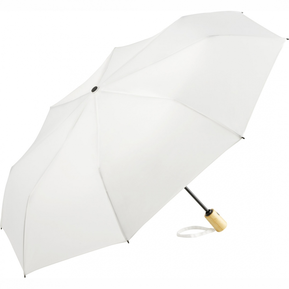 Logo trade business gifts image of: AOC mini umbrella ÖkoBrella 5429, White