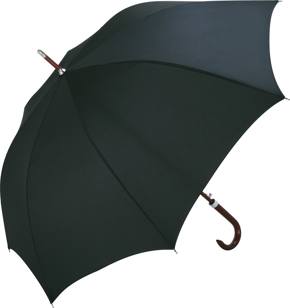 Logotrade promotional gift image of: AC woodshaft golf umbrella FARE®-Collection, Black