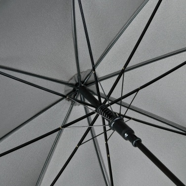 Logo trade promotional merchandise photo of: AC woodshaft golf umbrella FARE®-Collection, Black