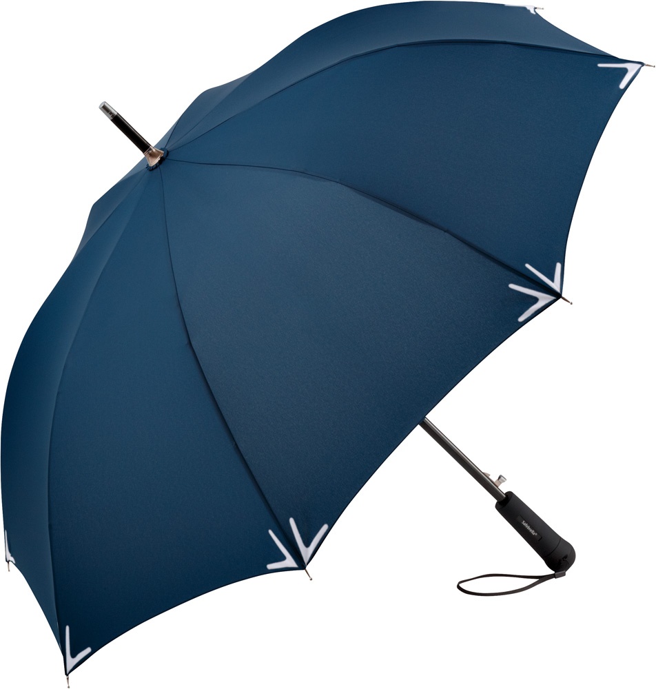 Logotrade promotional merchandise photo of: AC regular umbrella Safebrella® LED, blue