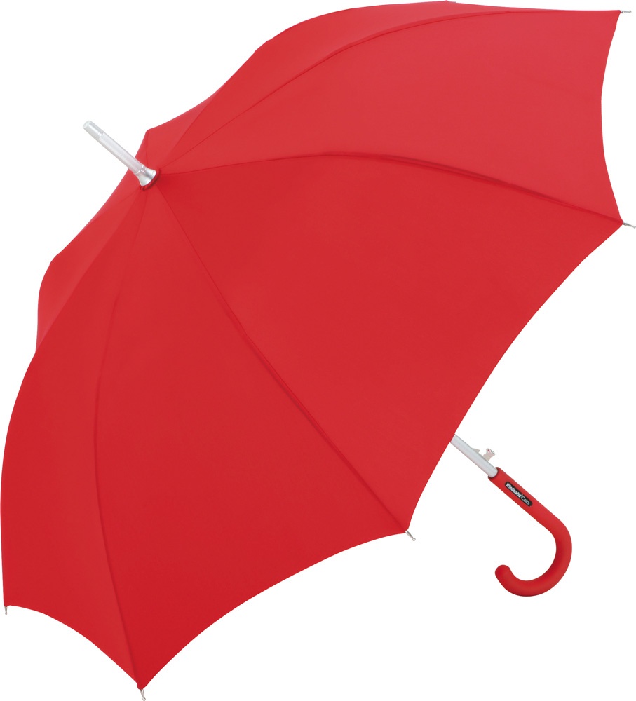 Logo trade business gifts image of: AC alu regular umbrella Windmatic, red