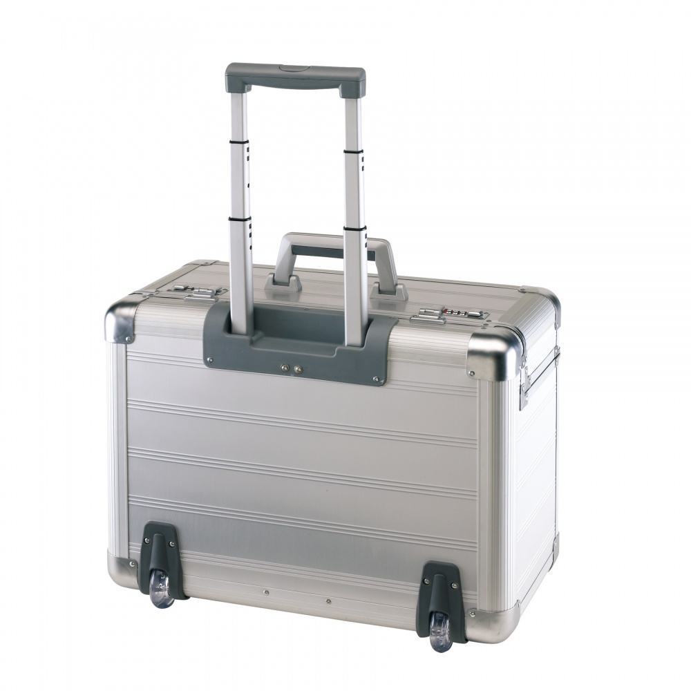 Logo trade promotional items picture of: Aluminium trolley Office, silver