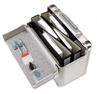 Logo trade promotional items image of: Aluminium trolley Office, silver