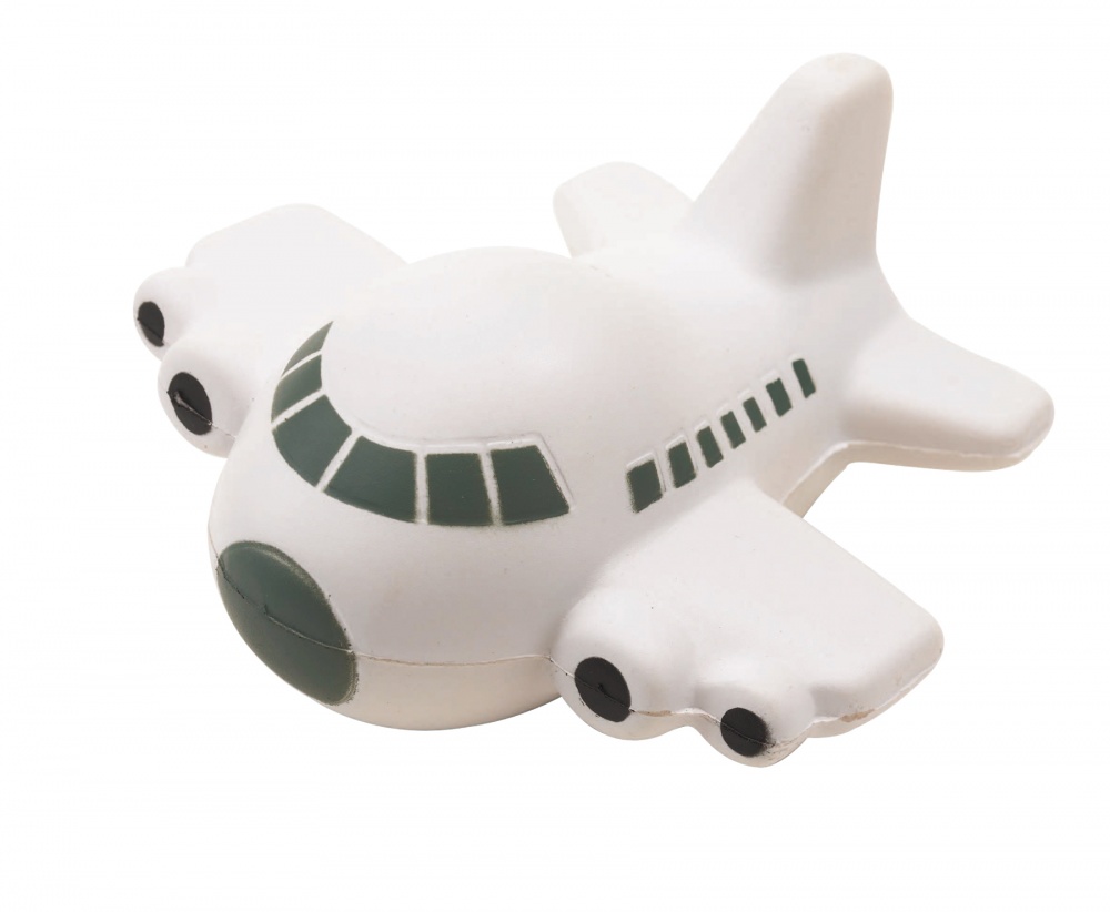 Logo trade promotional product photo of: Anti-stress plane, Take off, white