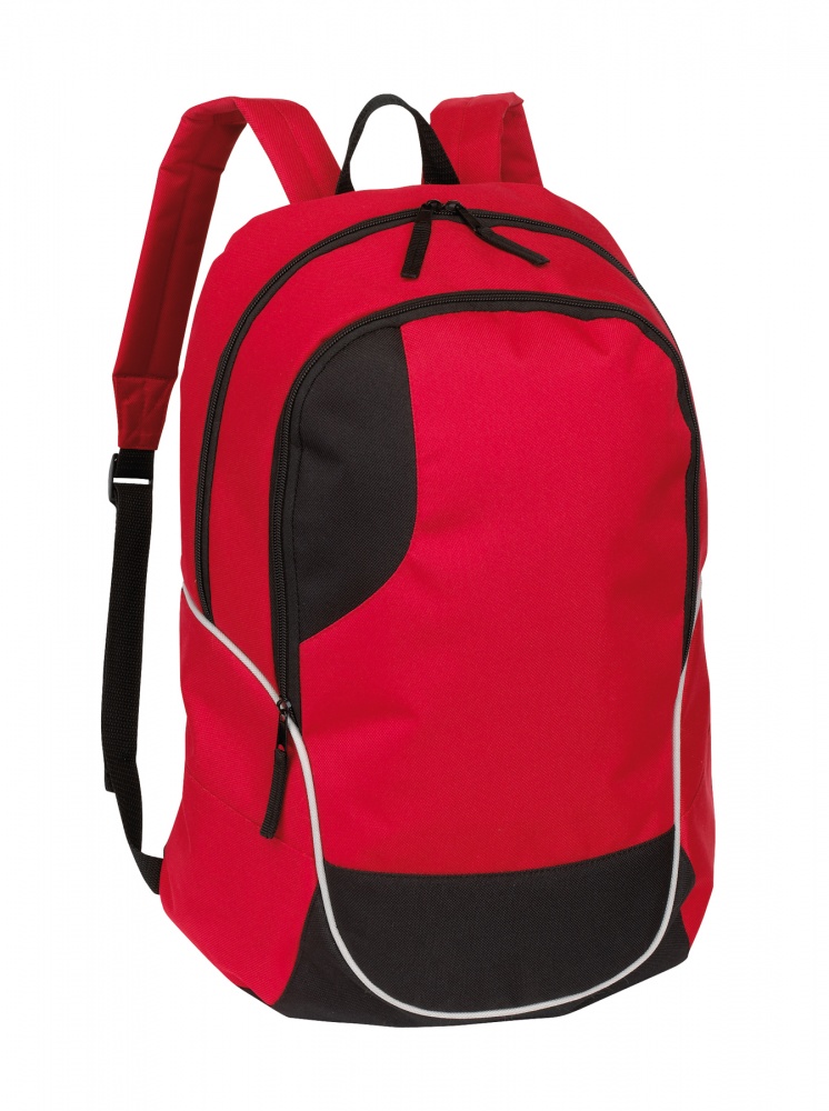 Logo trade promotional merchandise photo of: Rucksack Curve, red