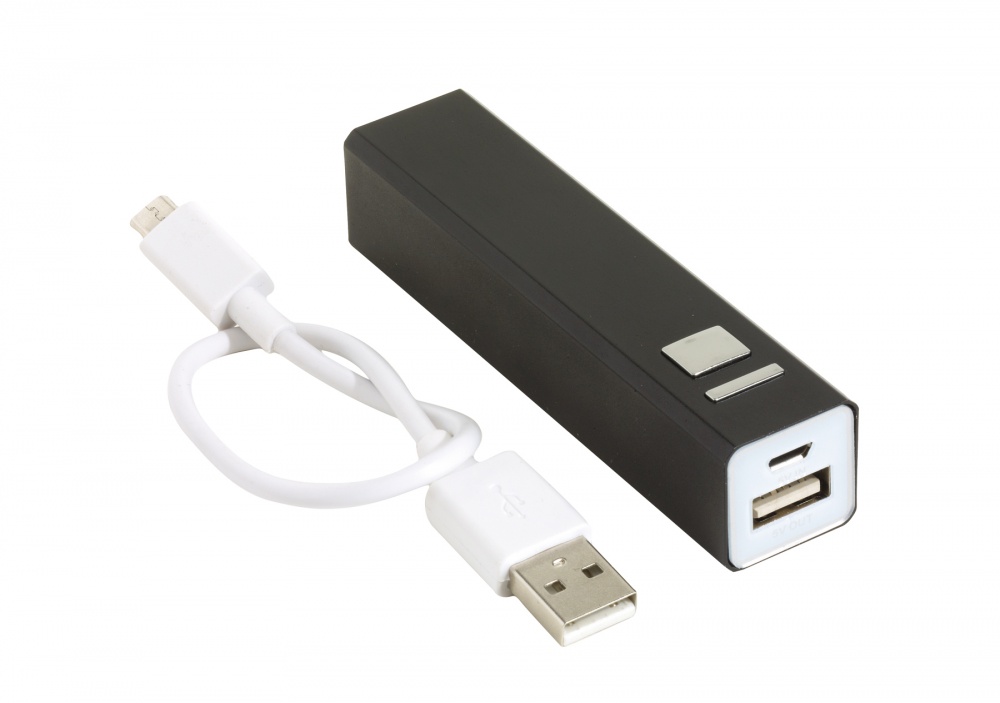 Logo trade promotional gift photo of: Powerbank, Endurance, black