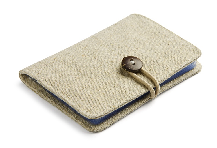 Logo trade promotional merchandise image of: Business card holder LILL, Beige