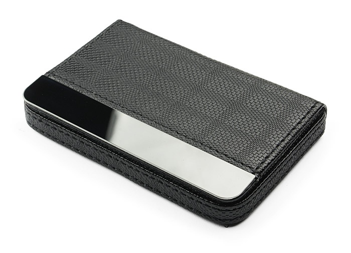 Logotrade promotional gift picture of: Business card holder LARISS BLACK, black