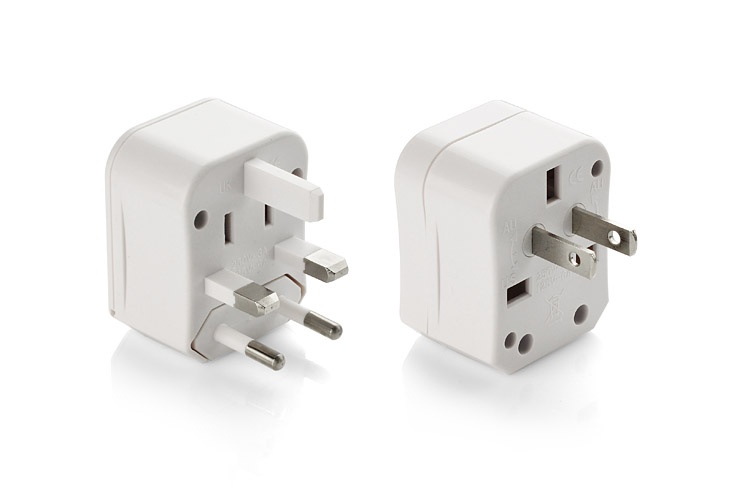 Logo trade promotional products picture of: Travel adapter RESA, white